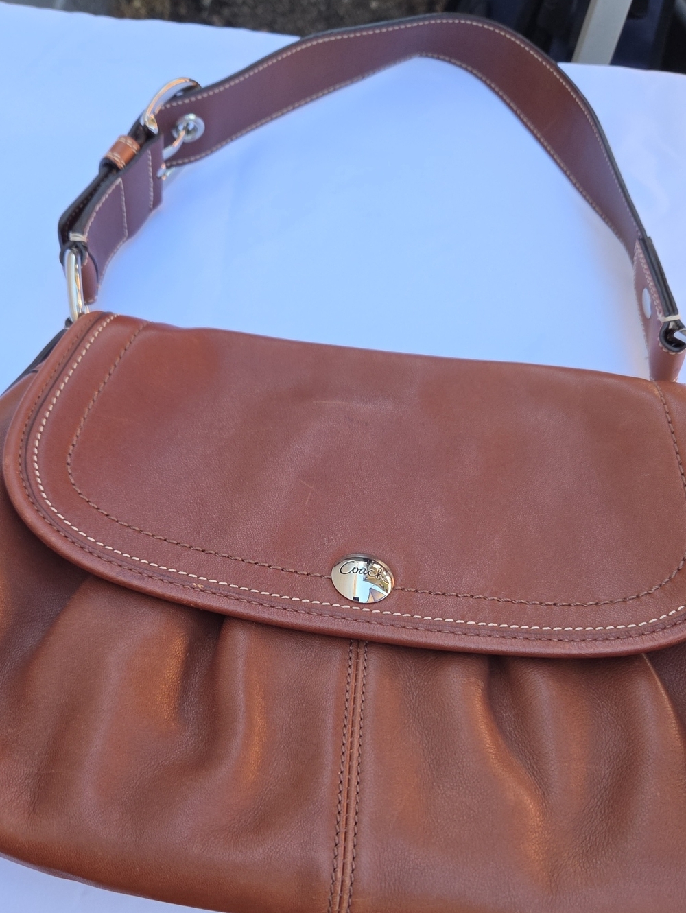 Coach Brown Leather Shoulder Bag